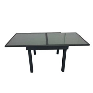 Zahradní hliníkový rozkládací stůl ALEX 90/180 cm černý