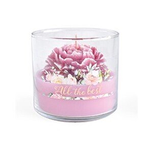 Vosková svíčka ve skle PEONY 10x9 cm - výber z 5 prevedení