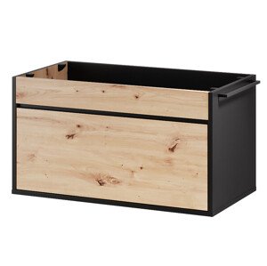 Závěsná skříňka pod umyvadlo Mossa 58 80 cm dub Artisan/černá