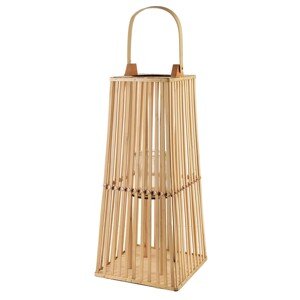 Proutěná lucerna LUCIE Natural 26,5x57 cm hnědá