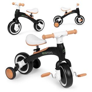 Dětské odrážedlo DRIVE ECOTOYS 3v1 černé/bílé