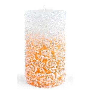 Parafínová svíčka DREAM 8x18,5 cm oranžová