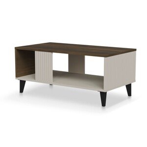 Konferenční stolek Random 92 cm kašmír/ořech