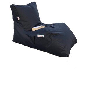 Sedací vak ve tvaru lenošky Daybed černý