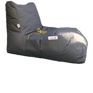 Sedací vak ve tvaru lenošky Daybed šedý