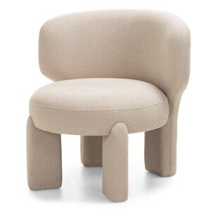 Designové křeslo Elaine boucle béžové