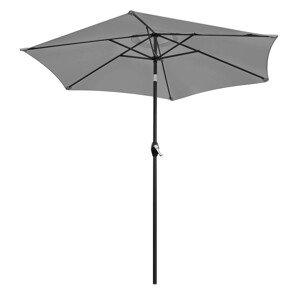 Zahradní slunečník PLUGO 210 cm šedý