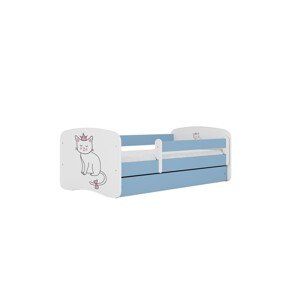 Dětská postel Babydreams kočka modrá