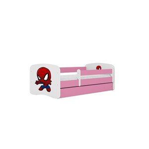 Dětská postel Babydreams Spiderman růžová