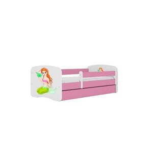 Dětská postel Babydreams mořská panna růžová