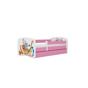 Dětská postel Babydreams zvířátka růžová