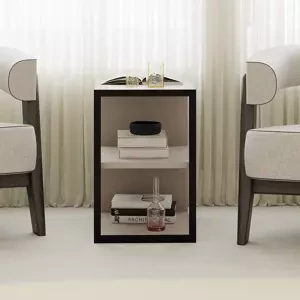 Odkládací stolek Houseland Echo mocha/černý