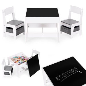 Sada dětského nábytku HOME ECOTOYS bílá