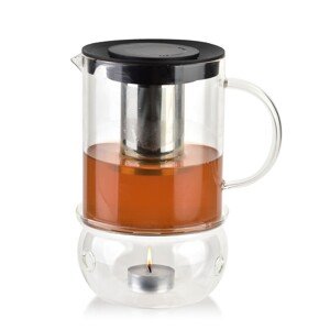 Skleněná čajová konvice PETER 1,1 l čirá