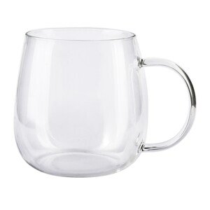 Skleněný hrnek PETER CLEAR 400 ml čirý