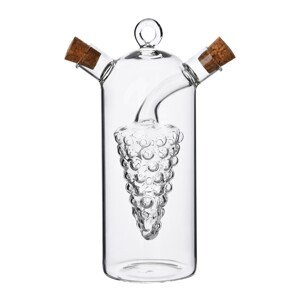 Skleněná láhev na olej 300 ml a ocet 30 ml čirá
