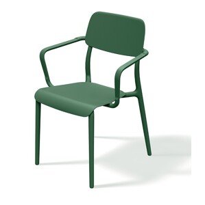 Zahradní židle Rimos 57 cm  s područkami zelená