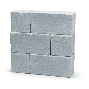 Sud na dešťovou vodu Stones Block 400 l světle šedý
