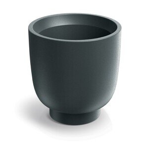 Květináč Vivos Round Midl 40 cm grafitový