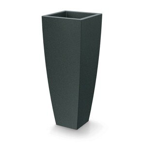 Květináč Moodas Square High 40 cm černý granit