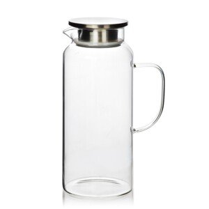 Skleněný džbánek s víkem CLARA 1,9 L transparentní