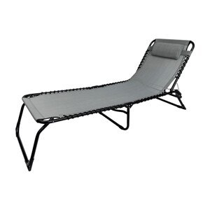 Skládací zahradní lehátko Relax šedé