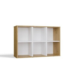 Regál Malax Mini 90 cm dub artisan/bílý