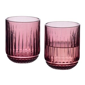 Sada 4 ks sklenic ELISE 260 ml fialová