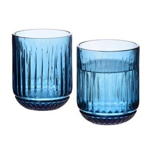 Sada 4 ks sklenic ELISE 260 ml modrá