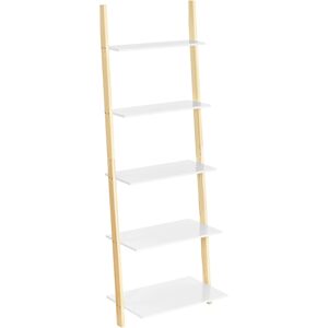 Žebříkový regál Vasagle Monry 171 cm bílý/hnědý