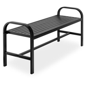 Zahradní lavička Sobo 124 cm černá
