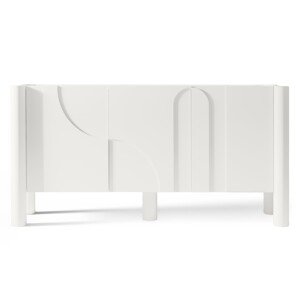 Designová komoda Lunaria 160 cm bílá
