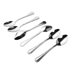 Sada 6 ks polévkových lžic Daisy 19 cm stříbrná
