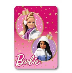 Dětská fleecová deka POLAR BARBIE II 100x140 cm růžová