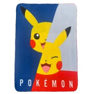 Dětská fleecová deka POLAR POKÉMON II 100x140 cm modrá