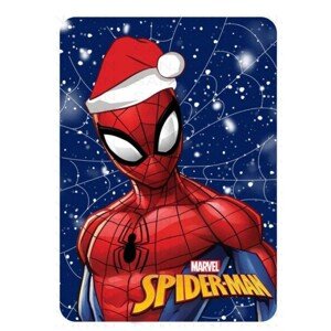 Dětská fleecová deka POLAR SPIDER-MAN I 100x140 cm modrá