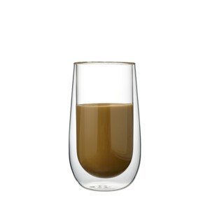 Sada 2 ks skleněných hrnků PETER 300 ml čirá