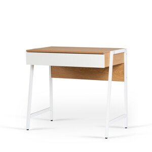 Psací stůl Mori 84 cm dub přírodní/bílý
