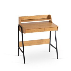 Psací stůl Peri 77 cm dub přírodní/černý