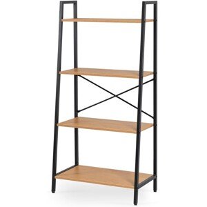 Regál Gia 64 cm dub přírodní/černý