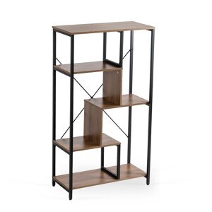 Regál Tim 74 cm ořech/černý