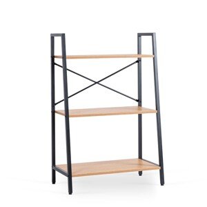Regál Vior 64 cm dub zlatý/černý