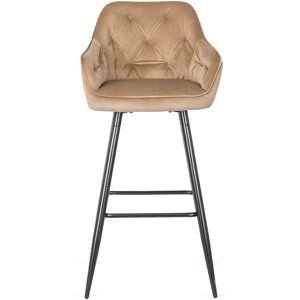 Barová židle Salem 53 cm béžová/černá
