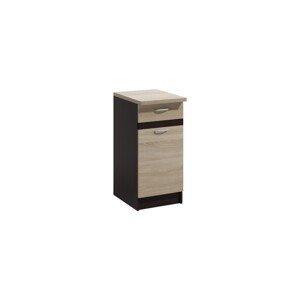Kuchyňská skříňka Livia 40 cm dub sonoma/tmavě hnědá