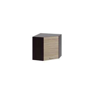 Závěsná rohová kuchyňská skříňka Livia 60 cm dub sonoma