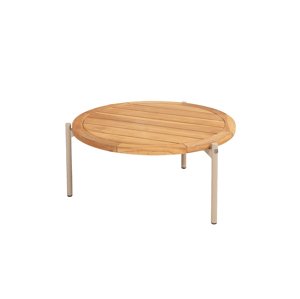 Yoga teak konferenčný stolík latte 73 cm