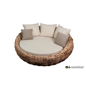 Cocoon ratanové ležadlo mocca