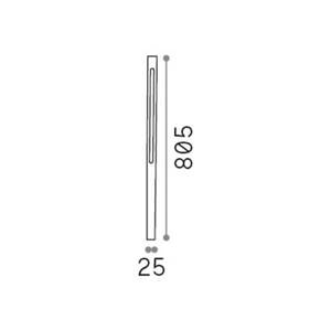 Ideal Lux LED svetlo na cestu Jedi antracitový kov Výška 80,5 cm