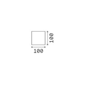 Ideal Lux LED vonkajšie nástenné svietidlo Atom, hnedá farba, 10 cm, kov