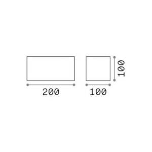 Ideal Lux LED vonkajšie nástenné svietidlo Atom, hnedá farba, 20 cm, kov